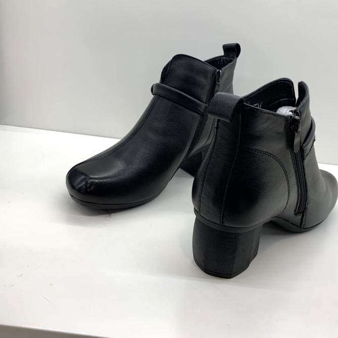 格瑞森真皮女靴短靴粗跟加绒软底圆头百搭舒适牛皮时装靴妈妈鞋,淘宝优惠券,粉丝福利购,淘宝优惠卷