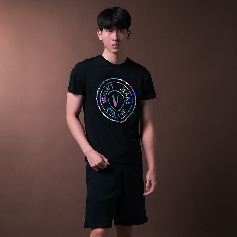 versace /范思哲经典logo xy t恤 para海外T恤