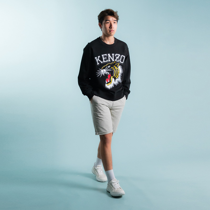 KENZO/高田贤三男Varsity Jungle 刺绣全棉卫衣男士XY精选