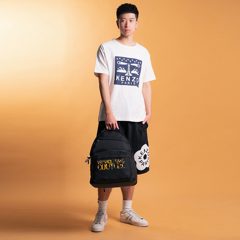 versace /范思哲男女款经典双肩包 para海外双肩背包