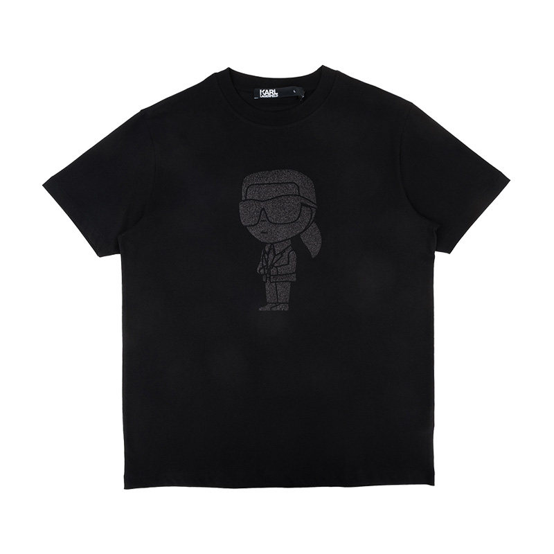 Karl Lagerfeld卡尔拉格斐男logo全棉短袖T恤男士2025春夏XY推选,淘宝优惠券,粉丝福利购,淘宝优惠卷