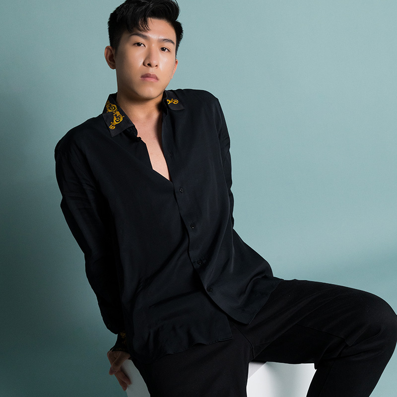 范思哲印花长袖男士21年春季xy衬衫 para海外衬衫