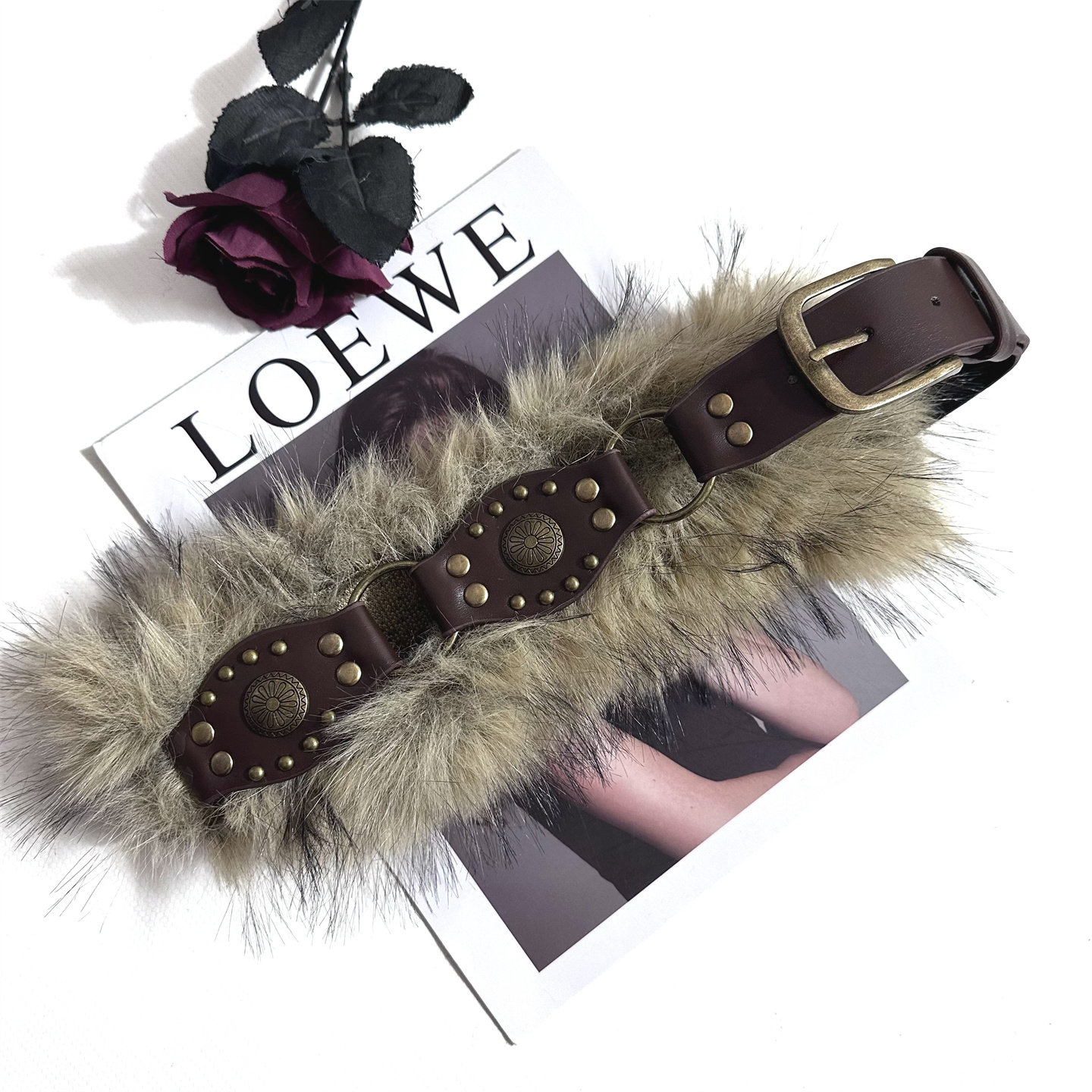 毛毛女童腰带复古废土风pu皮秋冬不能缺少的腰带时髦搭配潮流腰链,淘宝优惠券,粉丝福利购,淘宝优惠卷