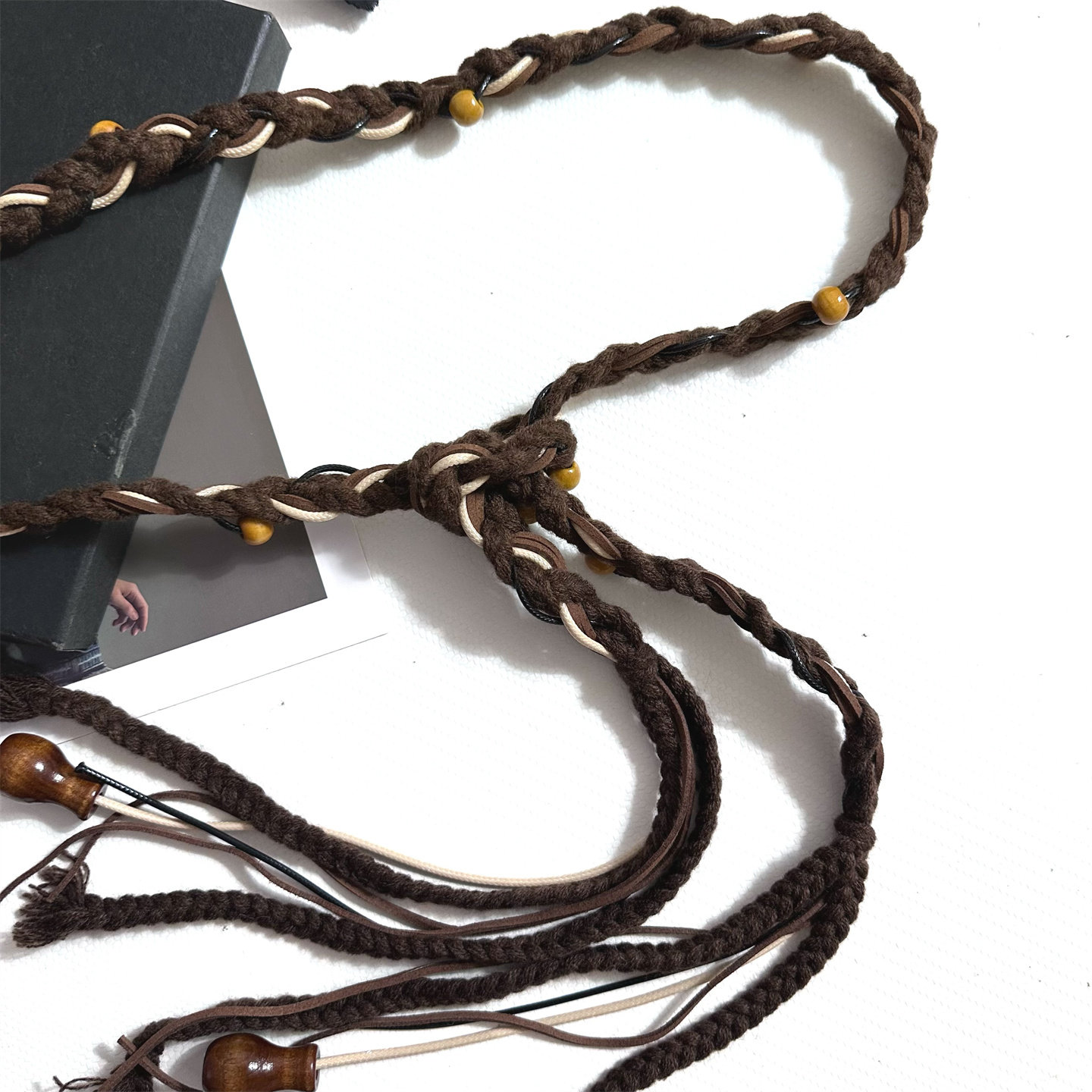 民族风编织流苏腰链女款复古高级感装饰腰绳配牛仔裤腰带腰间配饰,淘宝优惠券,粉丝福利购,淘宝优惠卷