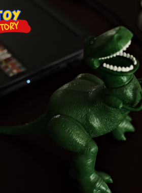 抱抱龙雷克斯REX霸王龙龙双腿可动公仔玩具摆件手办模型装饰