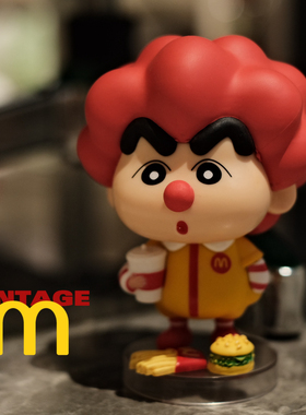 可爱怀旧卡通角色装饰摆件模型