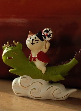 中式可爱玄关电视柜工位装饰