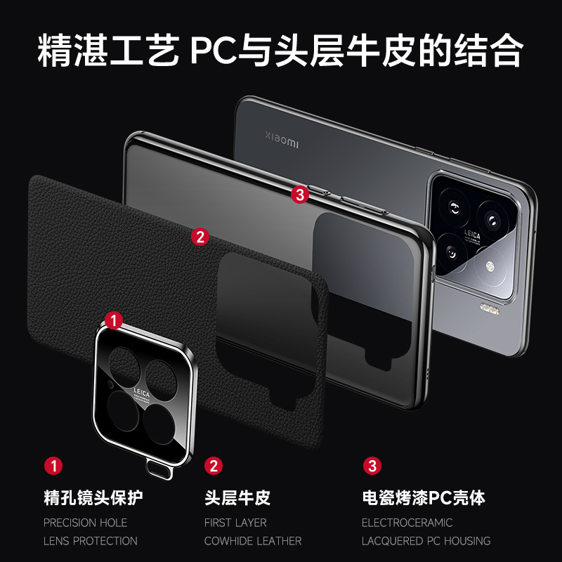 适用小米15手机壳真皮xiaomi15pro保护套镜头全包防摔15p定制版m硬壳MI十五por男女生新款高级感硬外壳个性潮