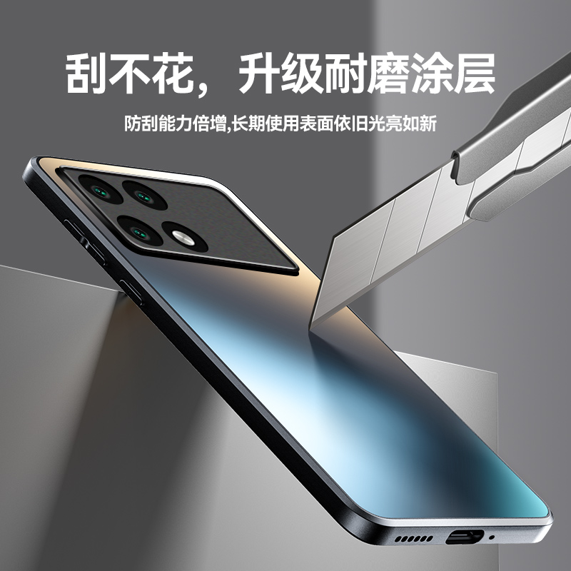 适用小米POCO X6PRO手机壳POCOX6por保护5G磨砂套P0c0x6p镜头全包防摔M香港版MI台湾Poc男女款pcoc硬外壳pocx - 图2