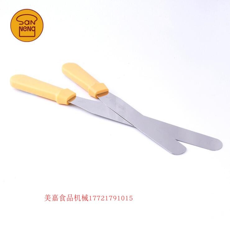 三能刮平刀蛋糕抹刀不锈钢脱模刀刮奶油刮平刀平吻刀烘焙工具_虎窝淘