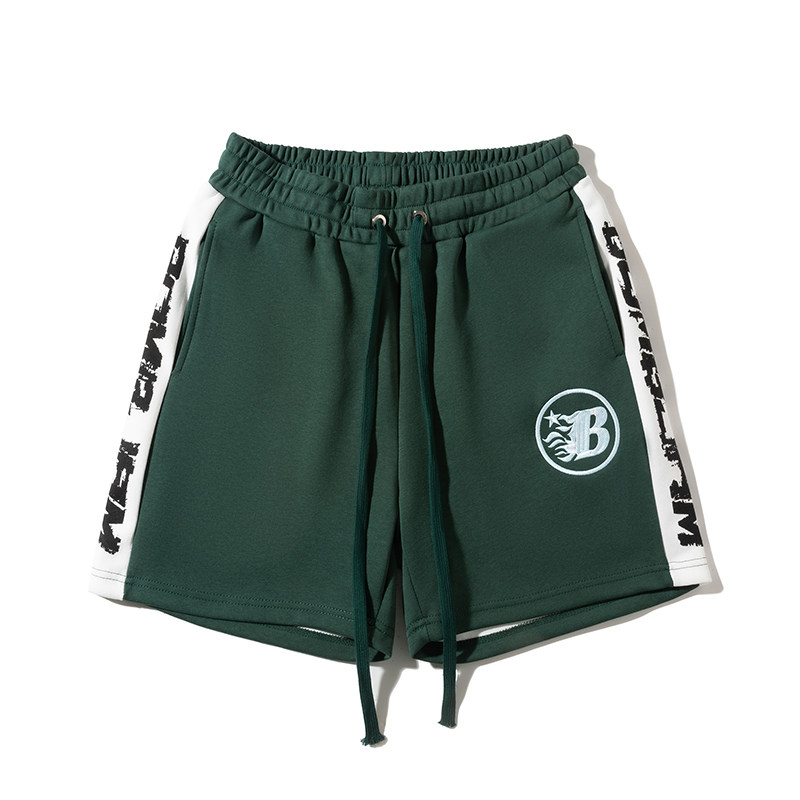 美式高街侧边字母印花短裤男夏季休闲四分裤潮牌宽松运动篮球裤子,淘宝优惠券,粉丝福利购,淘宝优惠卷