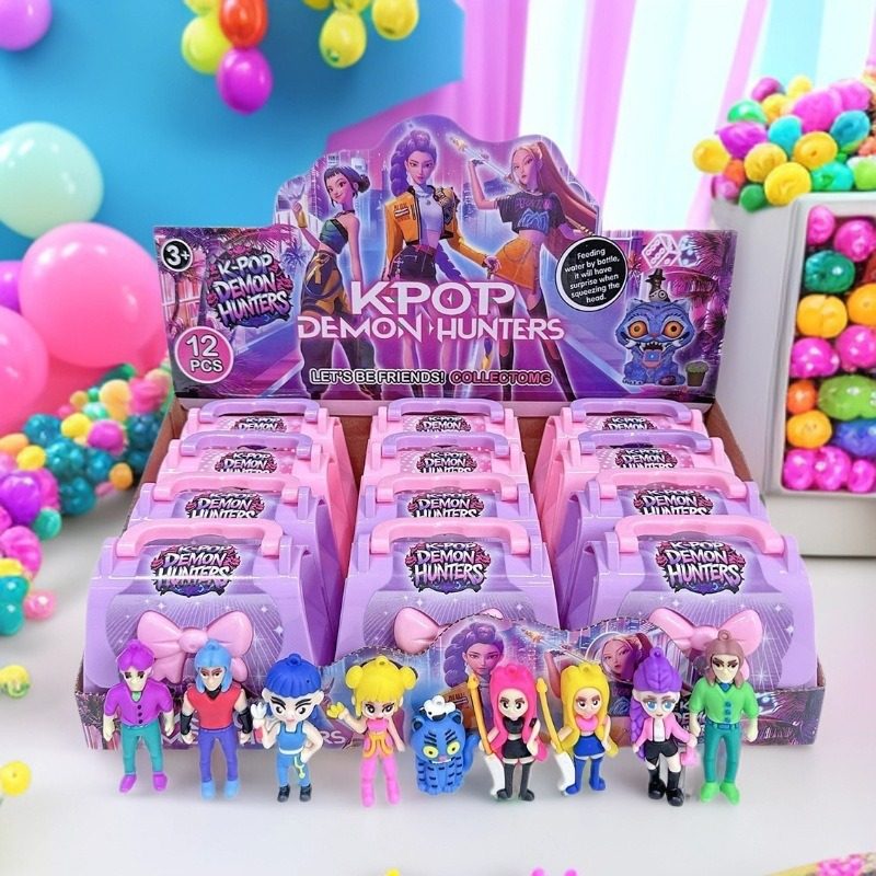 新款KPOP猎魔女团手提包钥匙扣盲盒儿童挂件周边动漫挂件潮玩玩具,淘宝优惠券,粉丝福利购,淘宝优惠卷