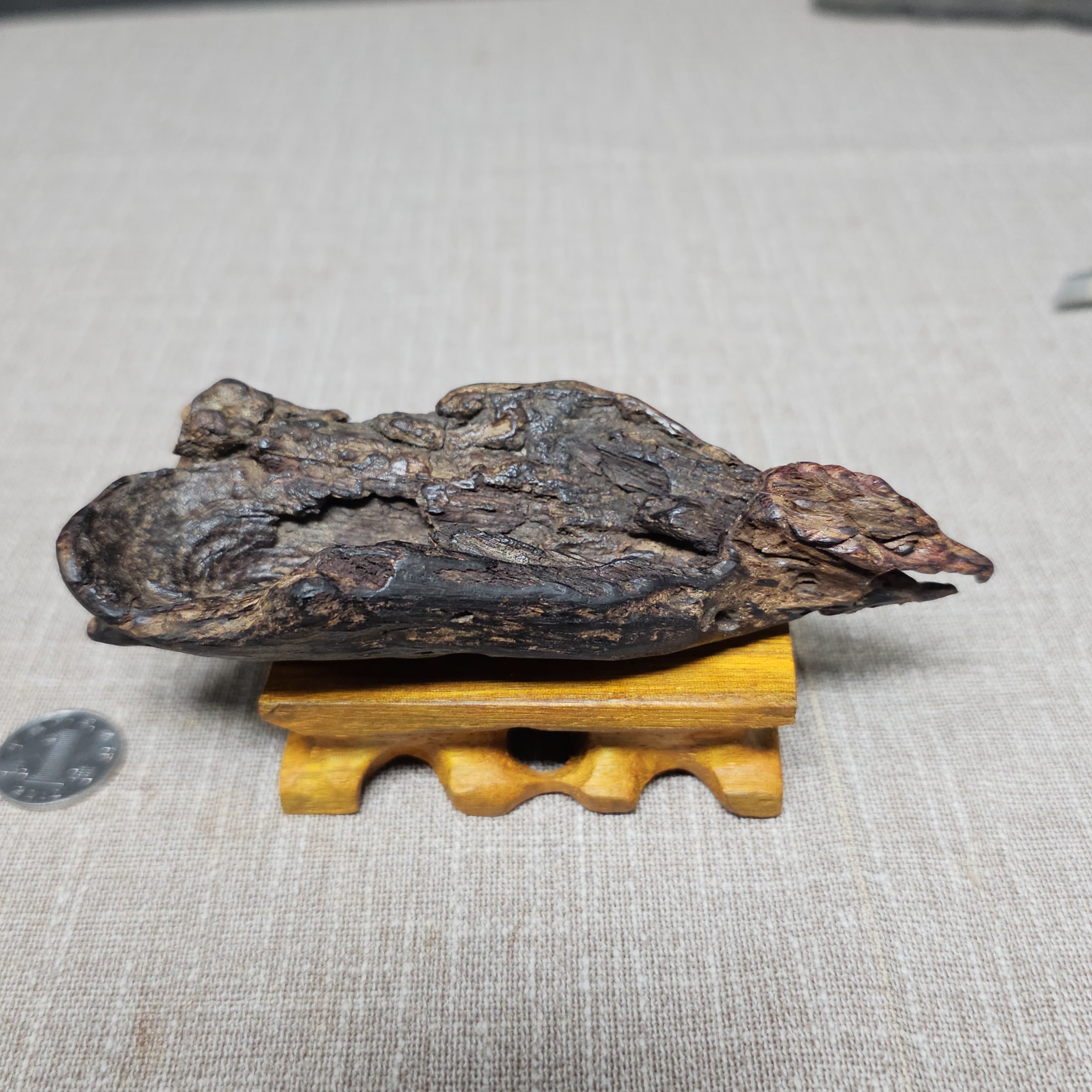 海南降真香复古小摆件香插飞舟形状大叶瘤疤香眼天然老料赠底座,淘宝优惠券,粉丝福利购,淘宝优惠卷