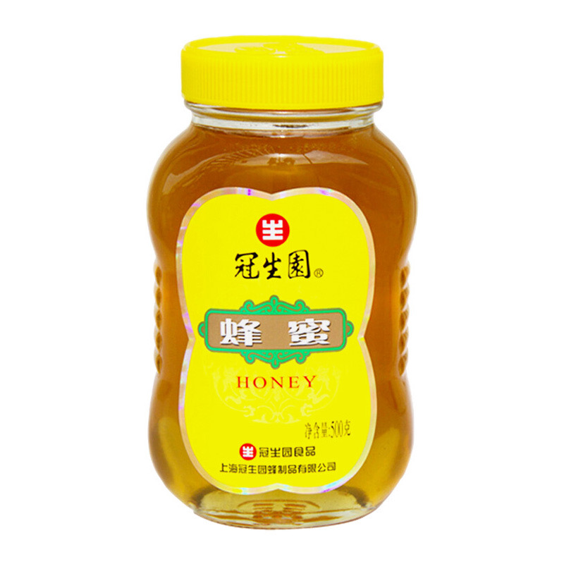 冠生园 百花蜂蜜500g/瓶 蜂蜜制品自然百花蜜蜂蜜冲饮茶饮无污染