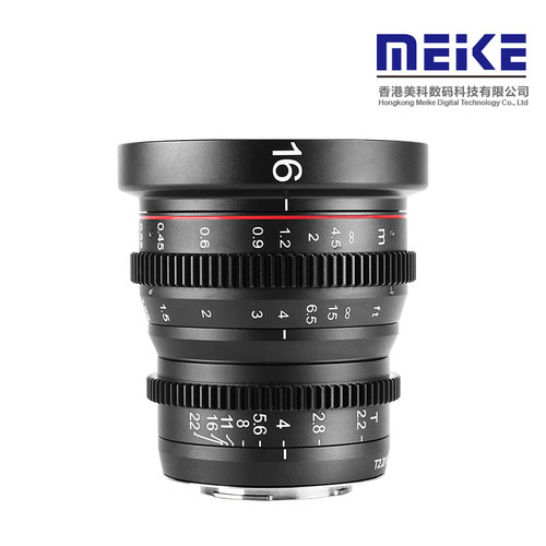 MEKE 16mm T2.2电影镜头适用BMPCC4K松下奥林巴斯m43卡口ZCAM E2 - 图0