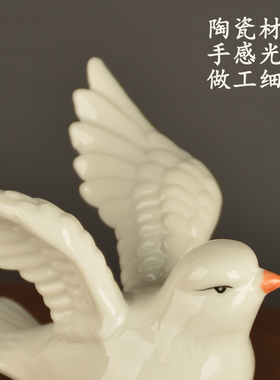 欧式可爱陶瓷仿真小鸟摆件工艺品