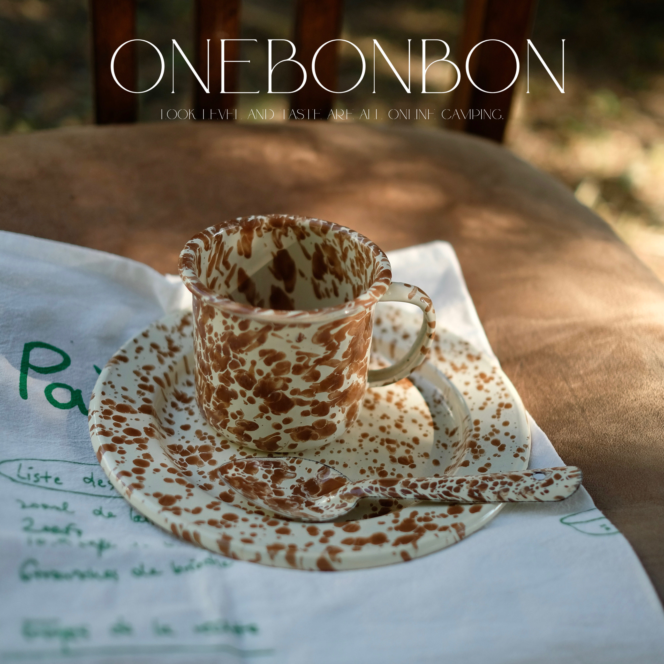 onebonbon焦糖色泼墨碗搪瓷谷物沙拉酸奶燕麦碗早餐杯餐盘子,淘宝优惠券,粉丝福利购,淘宝优惠卷