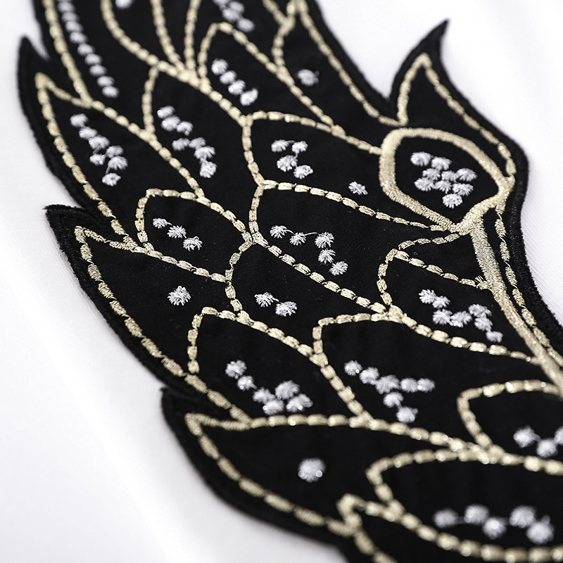 裂帛2018秋季新款休闲圆领风打底衫 裂帛立天T恤