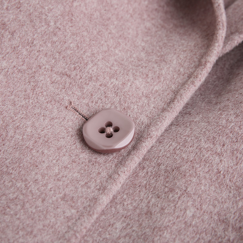 裂帛2020新款冬季收腰对称毛呢大衣 裂帛立天毛呢外套