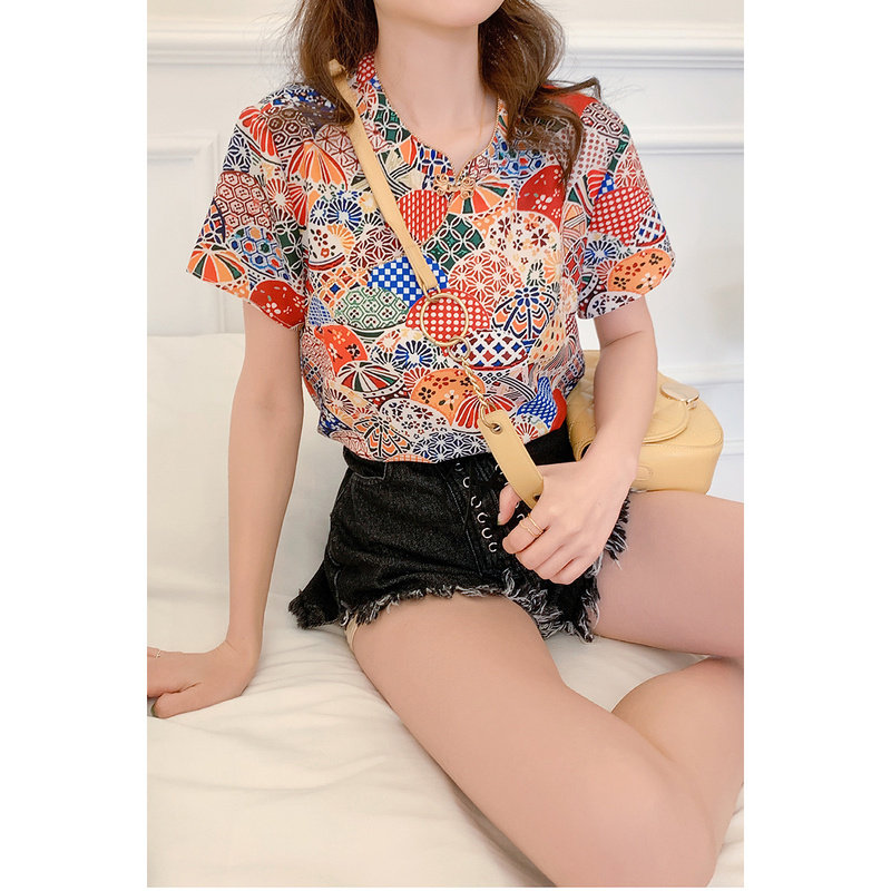 裂帛2020立领盘扣斜襟衬衫女 裂帛立天衬衫