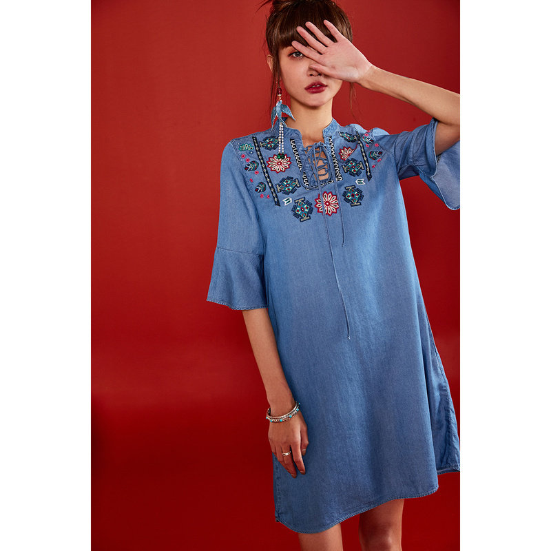  裂帛立天连衣裙