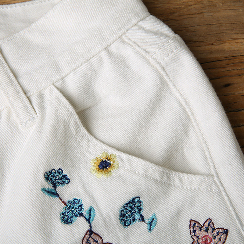  裂帛立天牛仔裤