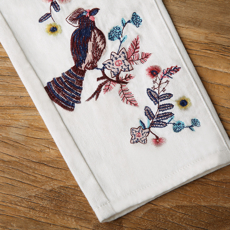  裂帛立天牛仔裤