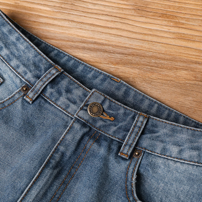 裂帛2019秋季新款自然腰型牛仔裤 裂帛立天牛仔裤