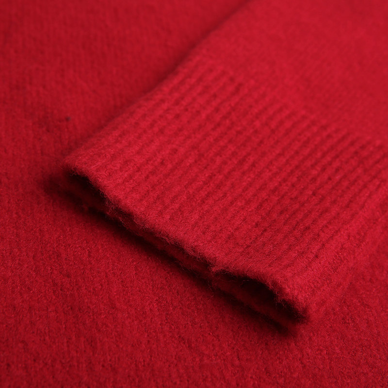 裂帛v领针织连衣裙2020袖毛衣裙子 裂帛立天连衣裙