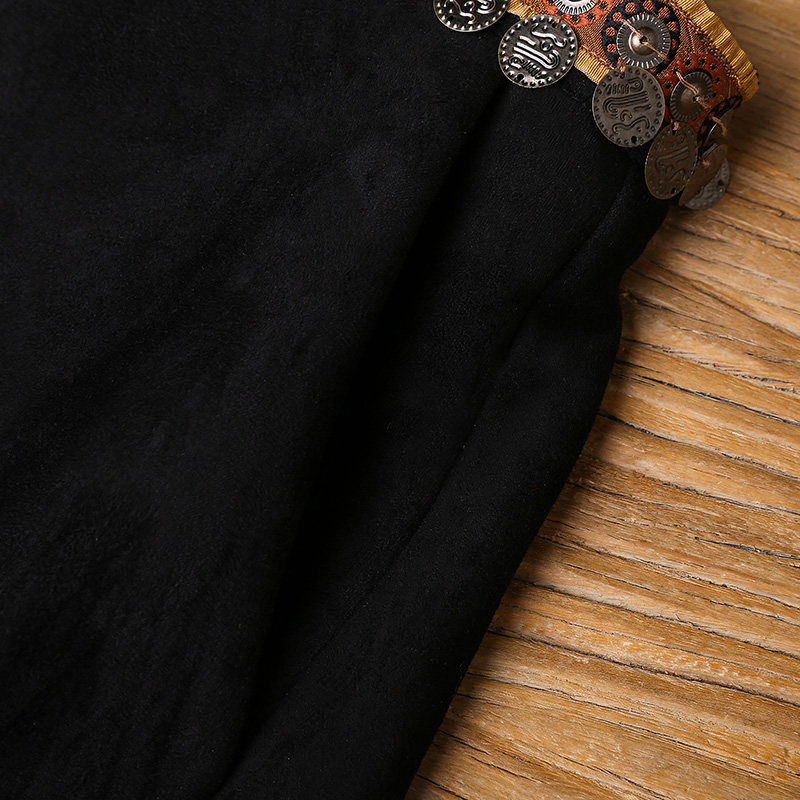 裂帛2018秋季新款仿鹿皮绒风半身裙 裂帛立天半身裙