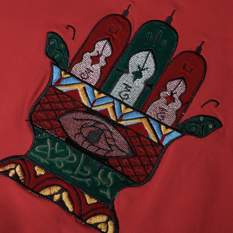 裂帛女士2019新款春装刺绣甜美卫衣 裂帛立天卫衣/绒衫