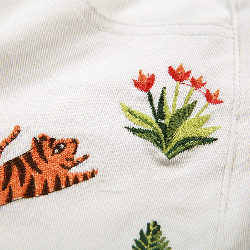  裂帛立天牛仔裤