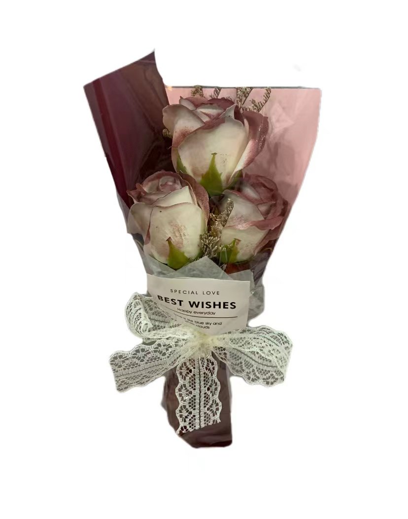 玫瑰花束七夕礼物送女友闺蜜表白永生花成品情人节老师生日礼物