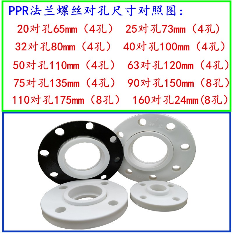 PPR法兰片铁法兰盘钢片密封铸铁热熔PPR芯子组合活套DN50-110