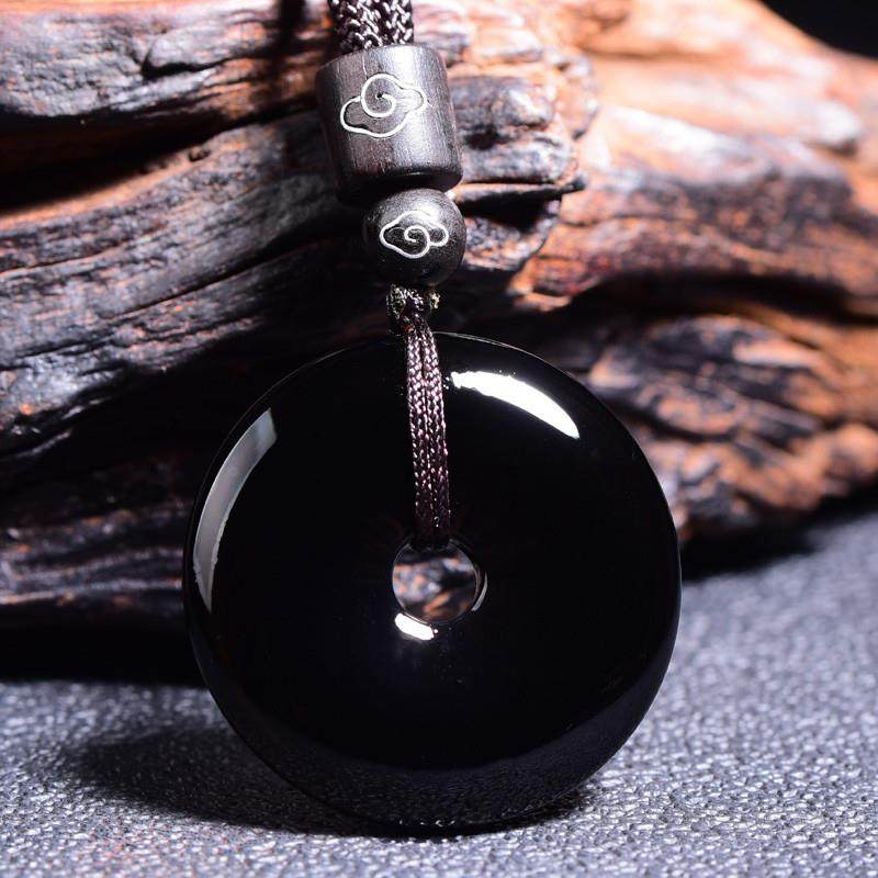 礼物黑曜石扣吊坠男女情侣开运饰品项坠挂坠坠配饰个性复古,淘宝优惠券,粉丝福利购,淘宝优惠卷
