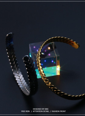 古希腊世界和平钛钢时尚风手镯