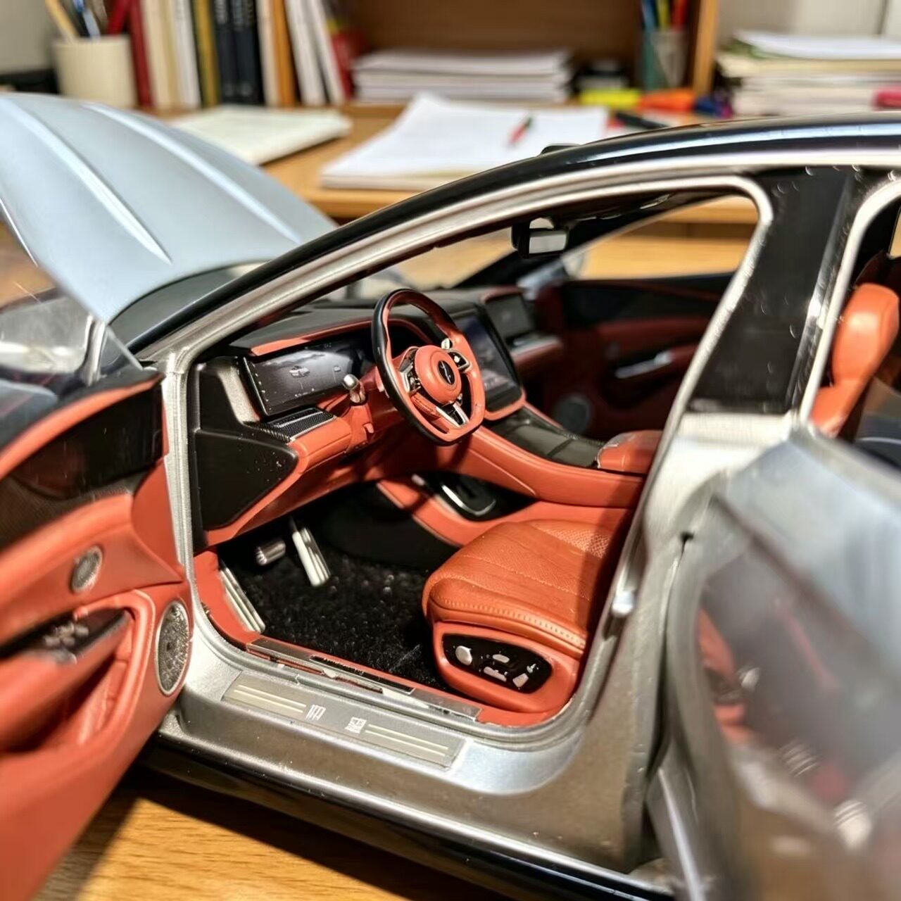 原厂1:18比亚迪仰望U7车模型 BYD高端轿跑合金仿真汽车模型收藏