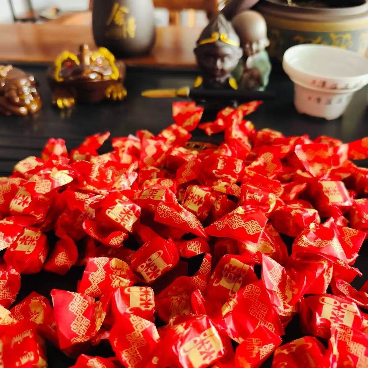 骏穆牧场红色喜字炒米酸奶糖散装结婚蒙古喜糖百年好合婚庆糖果,淘宝优惠券,粉丝福利购,淘宝优惠卷