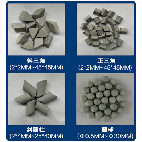 粗磨棕刚玉磨料斜三角圆球抛光石研磨石五金去毛刺去氧化皮除锈 - 图1