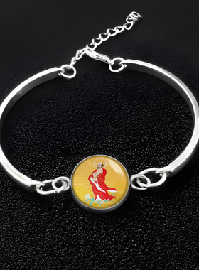 禅宗的创始人菩提达摩祖师手链饰品挂件随身手串佛珠结缘纪念礼品