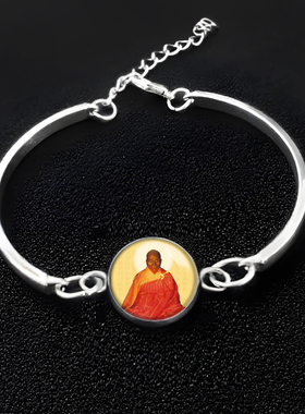 六祖慧能祖师禅宗六祖肉身佛曹溪惠能大师金身像手链挂件手串佛珠