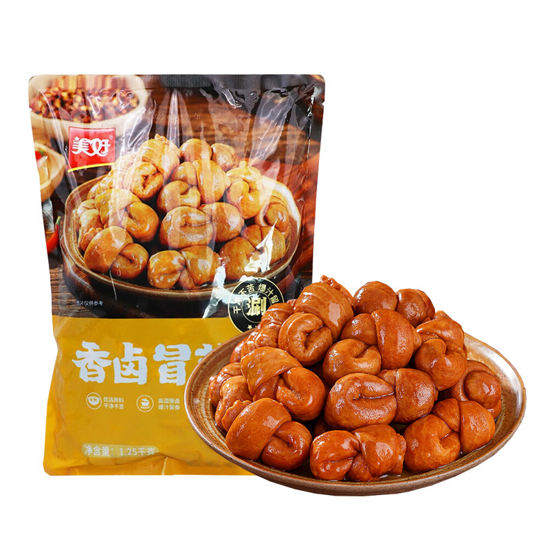 美好香卤冒结子1.25kg肥肠粉肥肠面火锅串串香整箱食材猪节子小肠,淘宝优惠券,粉丝福利购,淘宝优惠卷