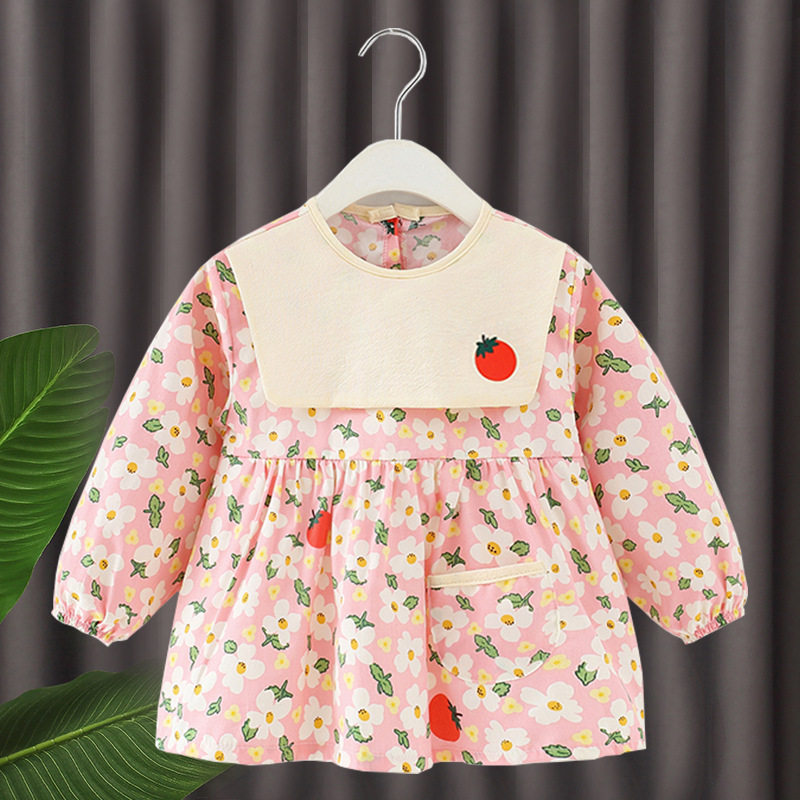 宝宝罩衣纯棉防水吃饭围兜女孩公主罩衫春秋冬婴儿童防脏反穿,淘宝优惠券,粉丝福利购,淘宝优惠卷