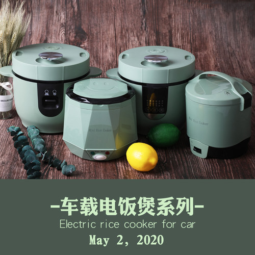 欧之宝车家两用2.0L车载电饭锅24V货车12V轿车煮饭车用分体电饭煲 - 图0
