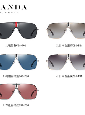 墨镜时尚风金属大框男士太阳镜