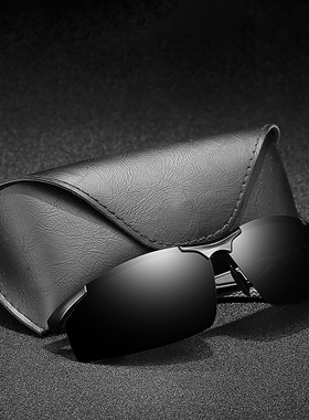 新款男士金属框偏光墨镜运动款式眼镜开车户外钓鱼骑行太阳眼镜