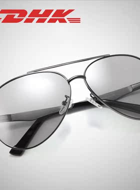 墨镜时尚风变色飞行员司机太阳镜