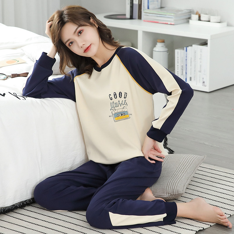 春秋款纯棉长袖居家2022年新款睡衣 美姿居服饰睡衣/家居服套装