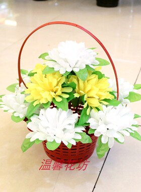 仿真祭祀上坟墓地摆放假花热销