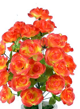 义乌厂家仿真花温馨花坊桌面花瓶新年装饰客厅装饰优雅玫红色高端